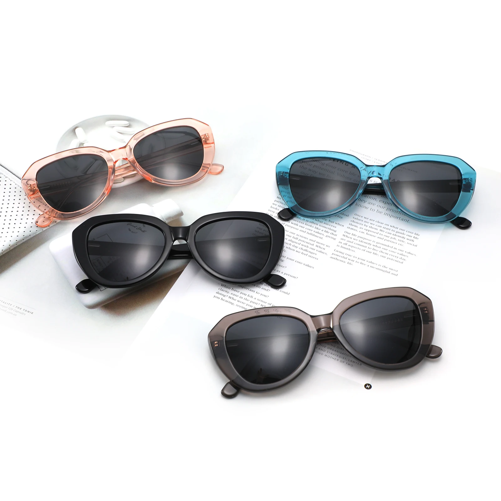 

hot selling acetate eyewear fashion mens summer eyeglasses luxury sun glasses polarized sunglasses for women 2022, 4 colors
