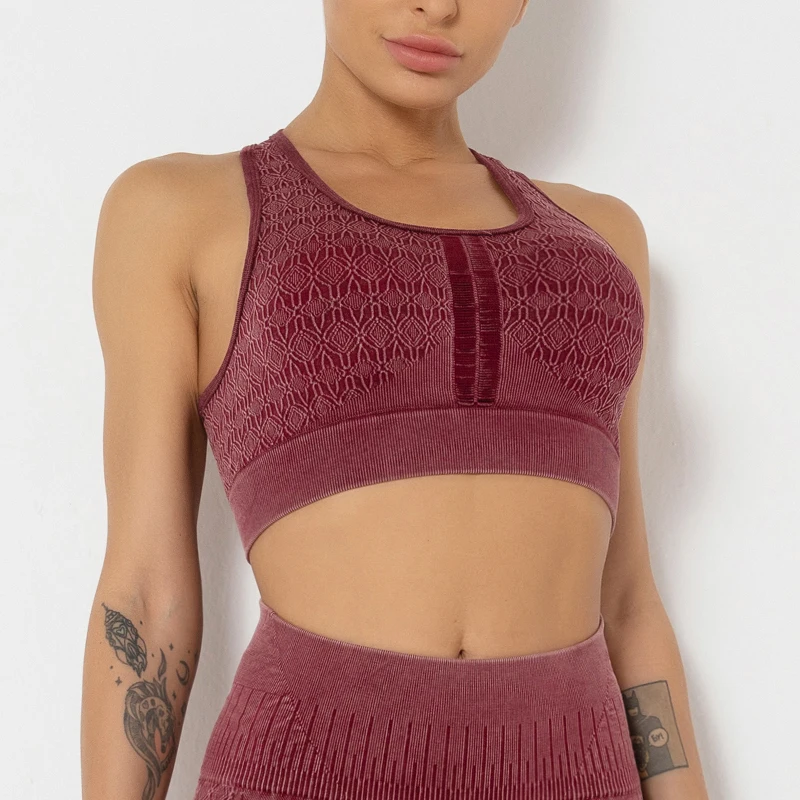 

Women sports yoga bra workout gym tops crop tank tops seamless crop bra