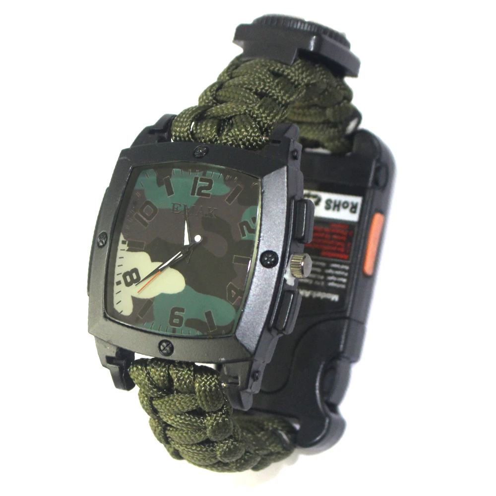 

2020 New Products Mountaineering Sports Watch, High Quality Multifunctional Survival Watches Men, Black