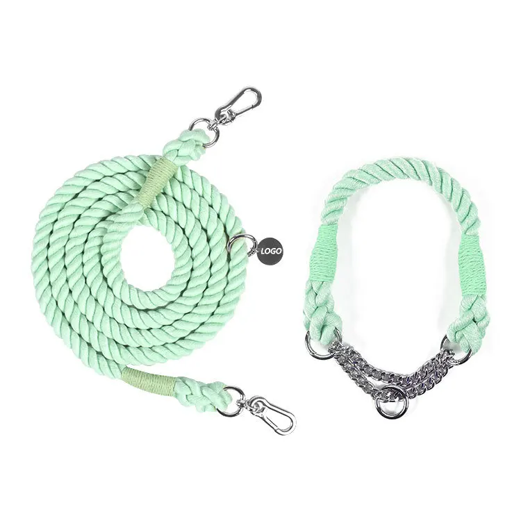 

Custom Logo Braided Rope Pet Dog Leash Ombre Rope Dog Leash, Custom color