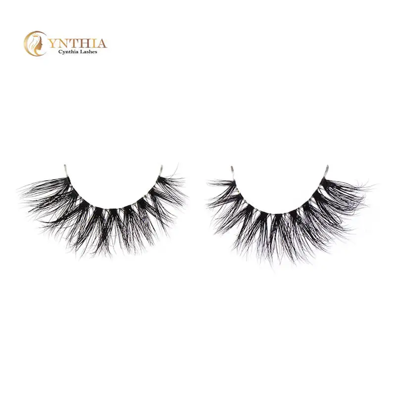 

China wholesale cheap clear band luxury faux mink eyelashes fluffy 3d mink lashes custom eyelashes packaging false eyelashes