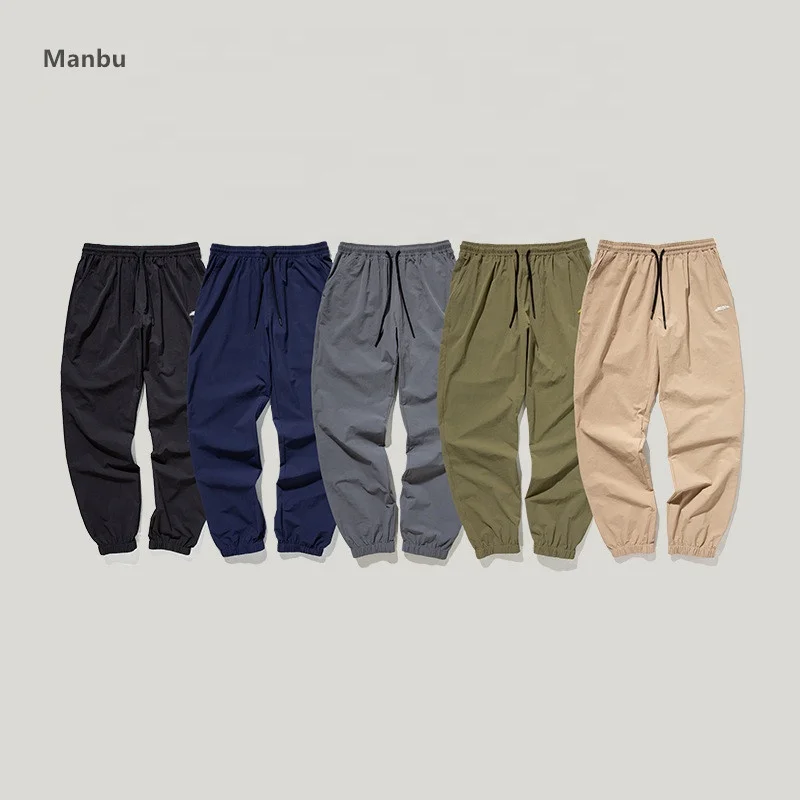 2019 streetwear fashion basic mens fitness joggers stock wholesale no logo many colors mens slim pants