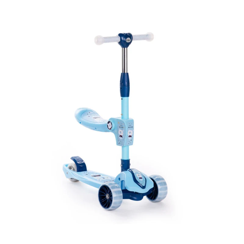

Toddler Light Up 3-Wheels Kids Scooter, Toddler 3 In 1 Baby Scooter/