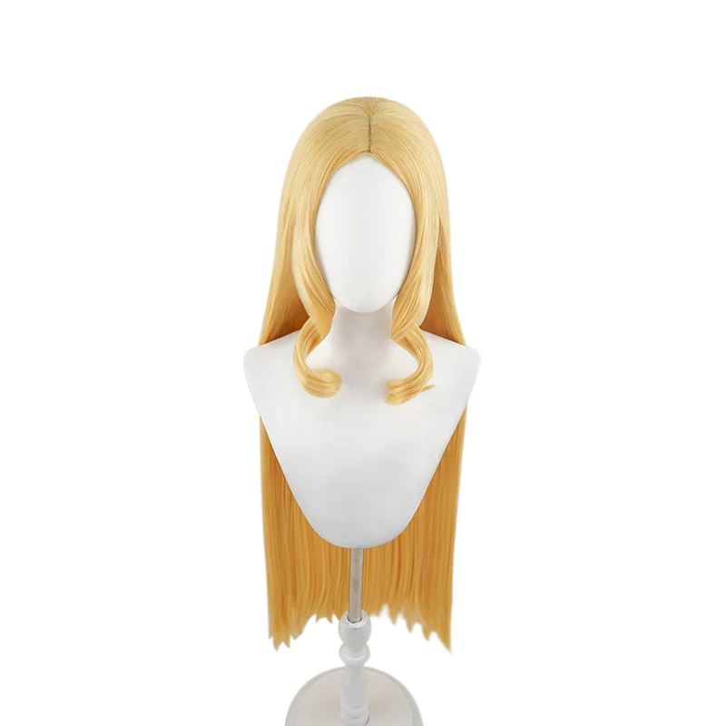 

Bright Golden Synthetic Hair Anime Comic Exhibition Cosplay Halloween Hair COS Ombre Wigs Hair Double Ponytail, Pic showed