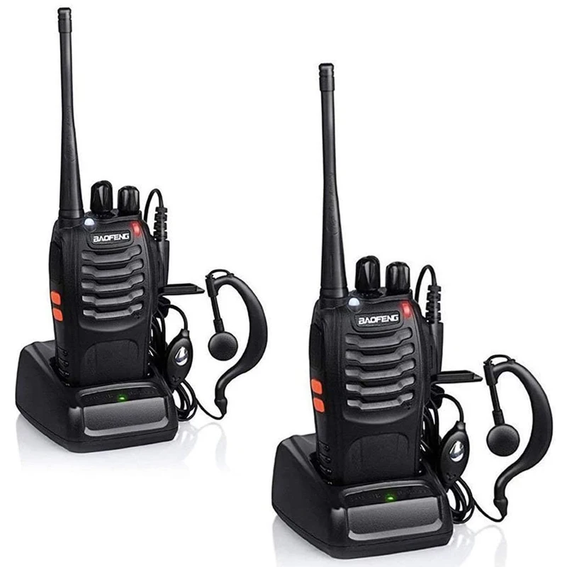 

Good sale long range for hunting camping walkie talkie baofeng 2 way radio, Black