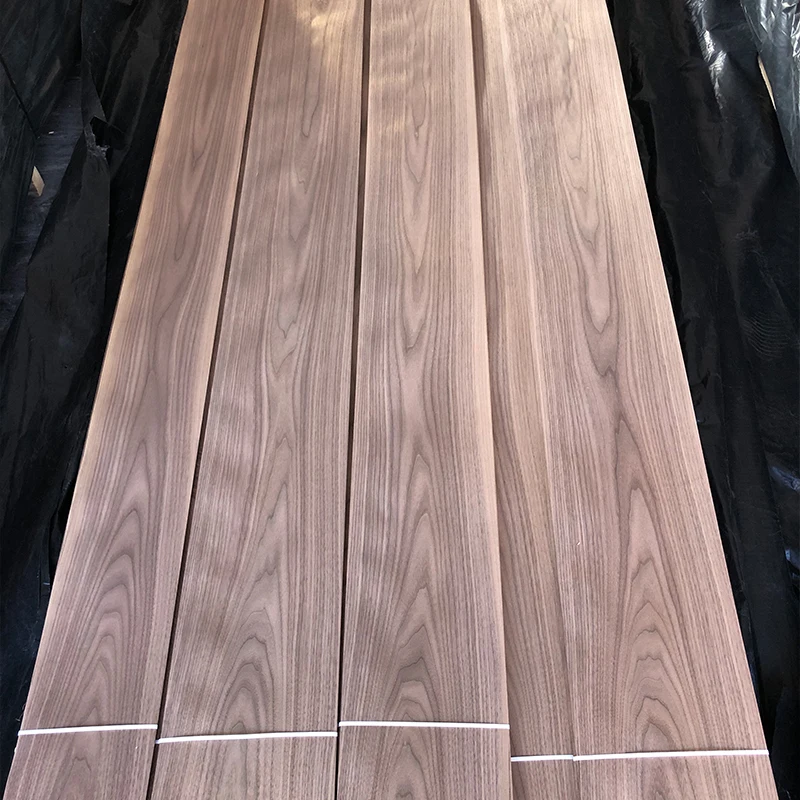 

Hot Sale 0.45mm Natural American Black Walnut Wood Veneer For Plywood face Panel decoration