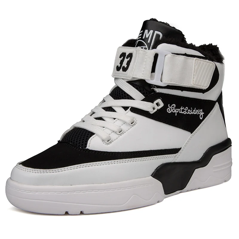 

Wholesale Men Ankle Boots Shoes Black White Red Casual Sneakers