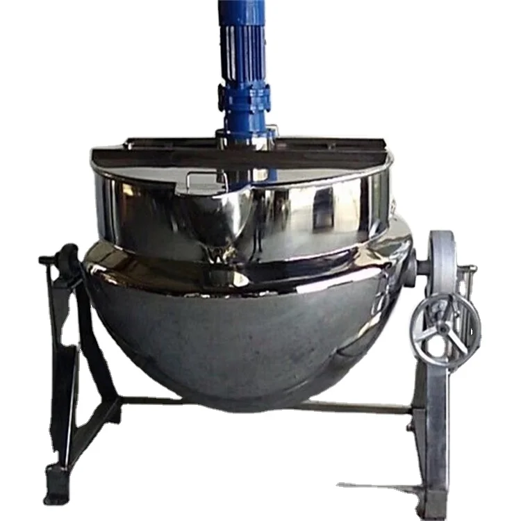 
500L melting sugar pot tiltable sugar melting stirring pot stainless steel stirring pot 