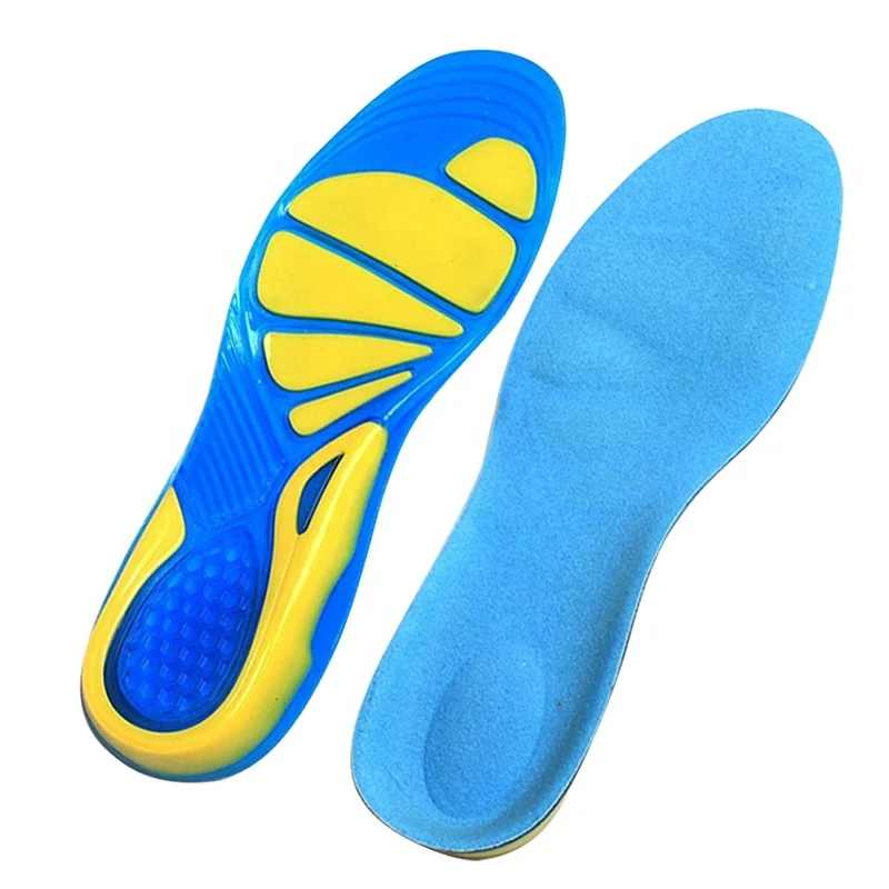 

Sports Massaging Silicone Gel Insoles Arch Support Orthopedic Plantar Fasciitis Running Insole For shoes, Customized