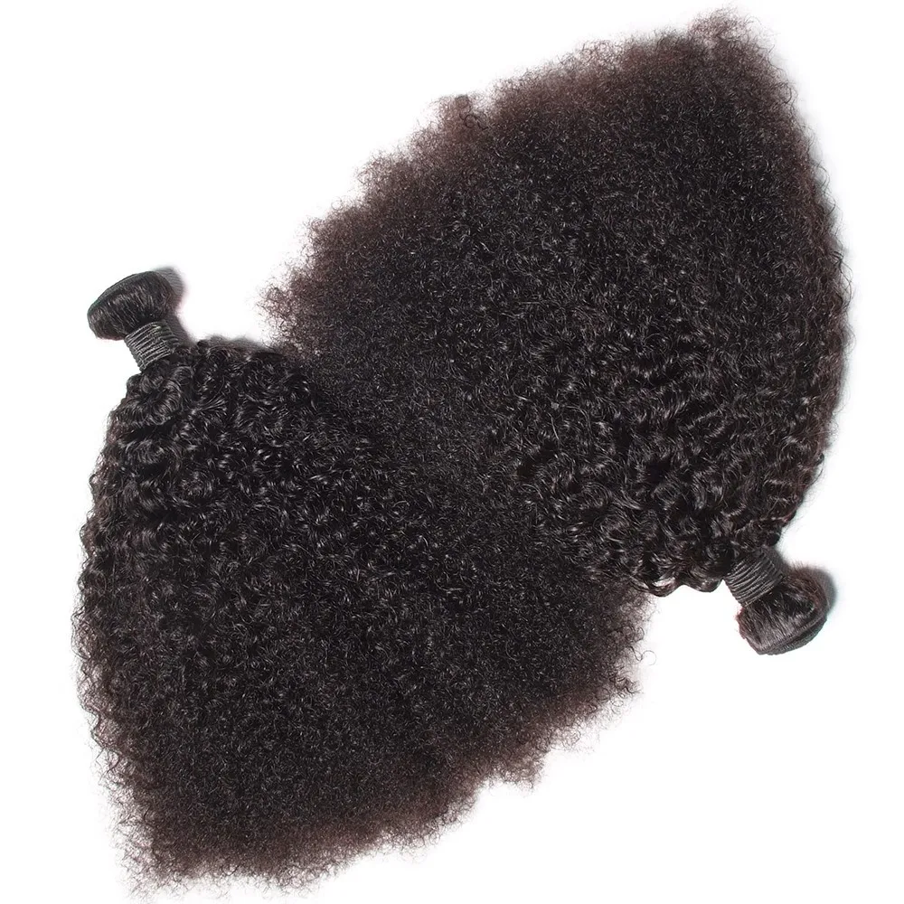

Human Hair Kinky Curly Bundles Afro Curly Bulk Bundles Wholesale 4C 100% Real Brazilian Mongolian Remy Hair Hair WEAVING >=30%