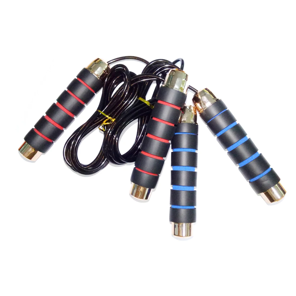 

Cuerda Saltar Good Quality Stainless Steel Rope 2.8m Custom Adjustable Length Skipping Jump Rope, Red,blue,gold,silver