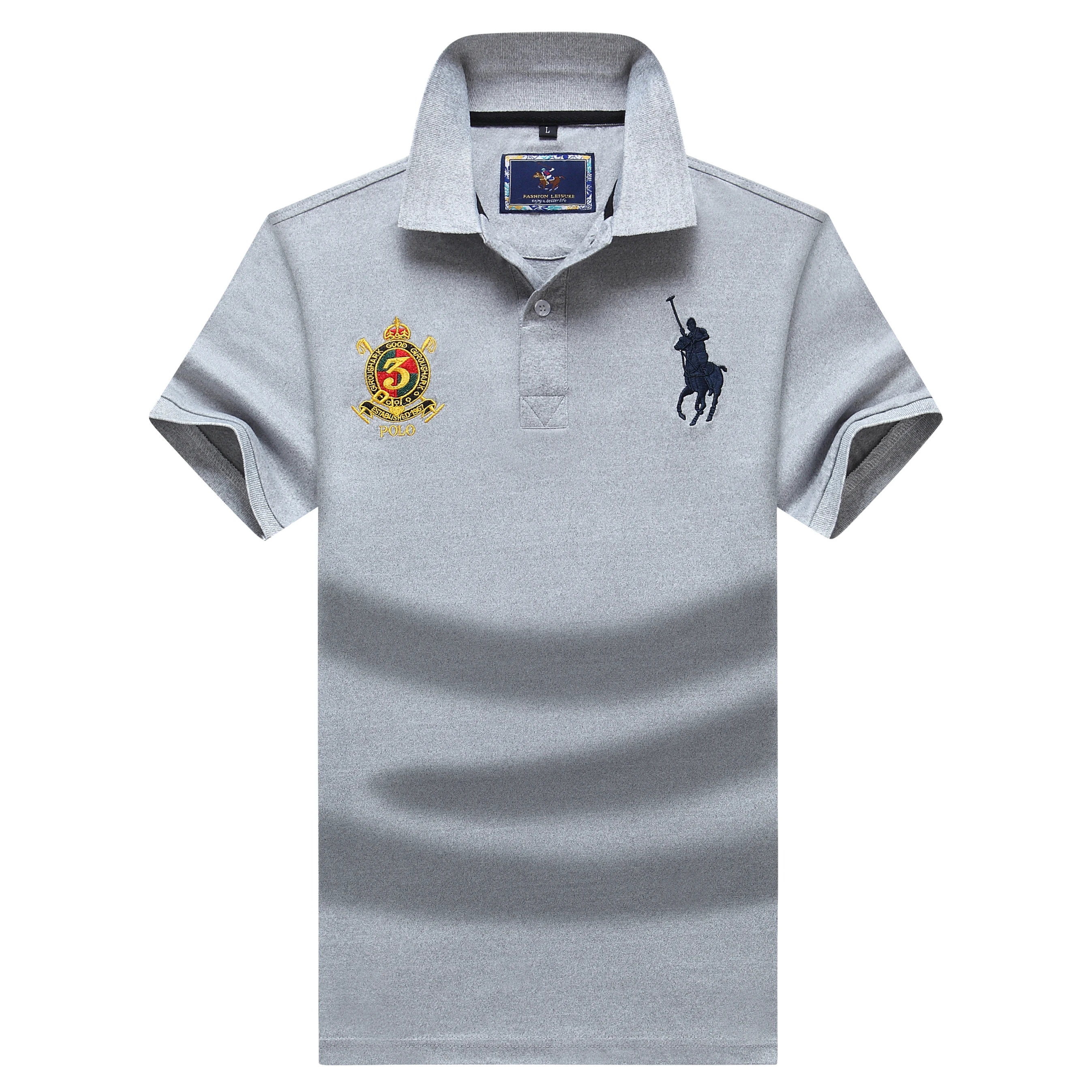 

Summer embroidery logo casual breathable fashion 100% cotton fabric mens polo t-shirt