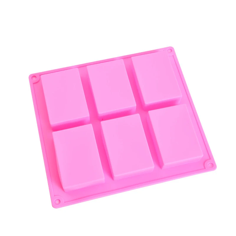 

Factory custom silicone soap mold, DIY soap mold rectangular baking mold, cake plate biscuit chocolate mold for self-made proce, Customized