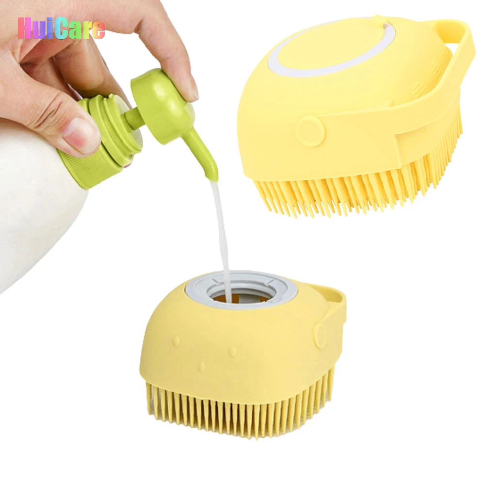 

Body Massage Exfoliating Silicone Scrubber Liquid Soap Dispenses Shampoo Massager Bathing Shower Brush