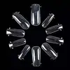 Professional Quality Clear Color Large Oval Shaped Nail Tip with ABS Materials