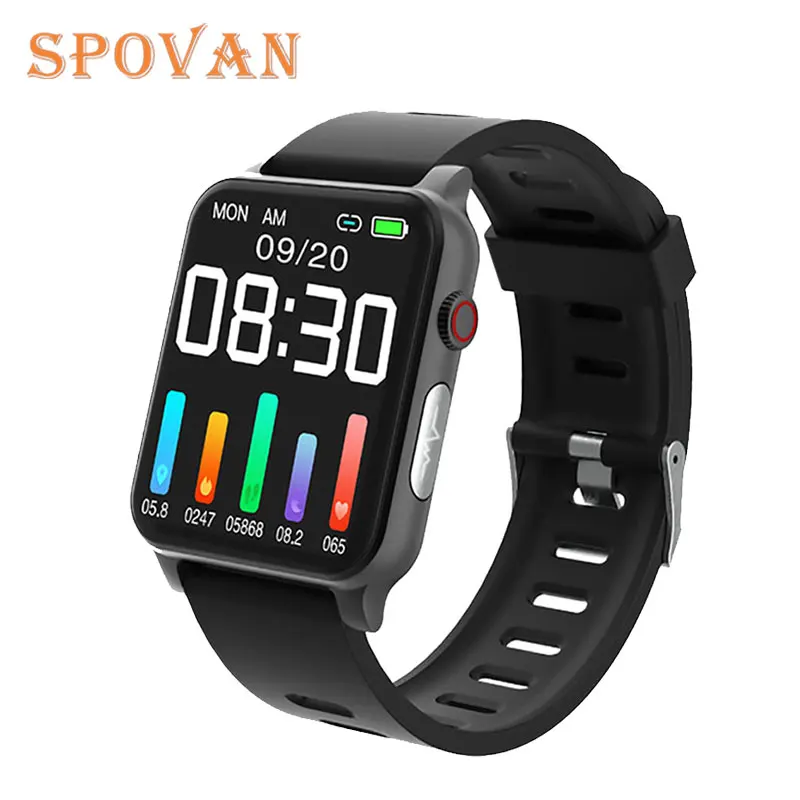 

2022 Latest CE ROHS IP68 Waterproof Full Touch Screen Heart Rate Blood Pressure Blood Oxygen Android Men ECG Smart Watch