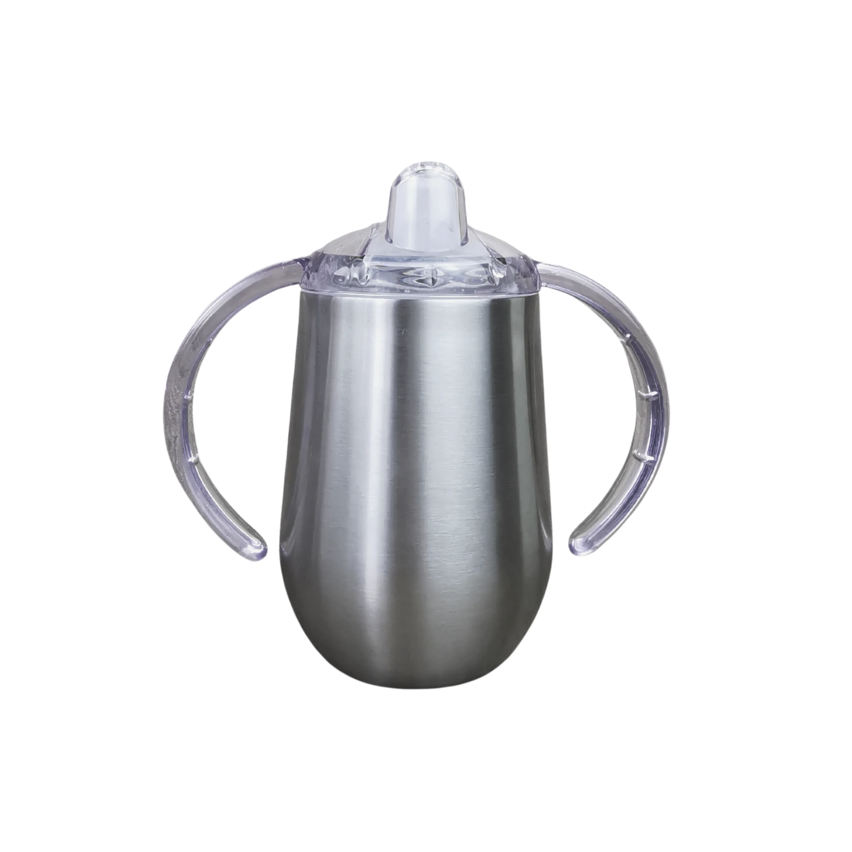 

9oz sippy tumbler Double Wall Stainless Steel vacuum Insulated tumbler cup wholesale kids tumbler, Silver