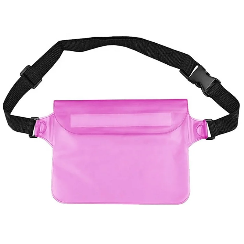 

Wholesale Waterproof Pouch, Fanny Pack, Dry Bag Pouch with Waist Strap, 3 Zipper Design Perfect for Boating Swimming Snorkeling, Black, pink, blue, yellow, white, green, orange,green,etc