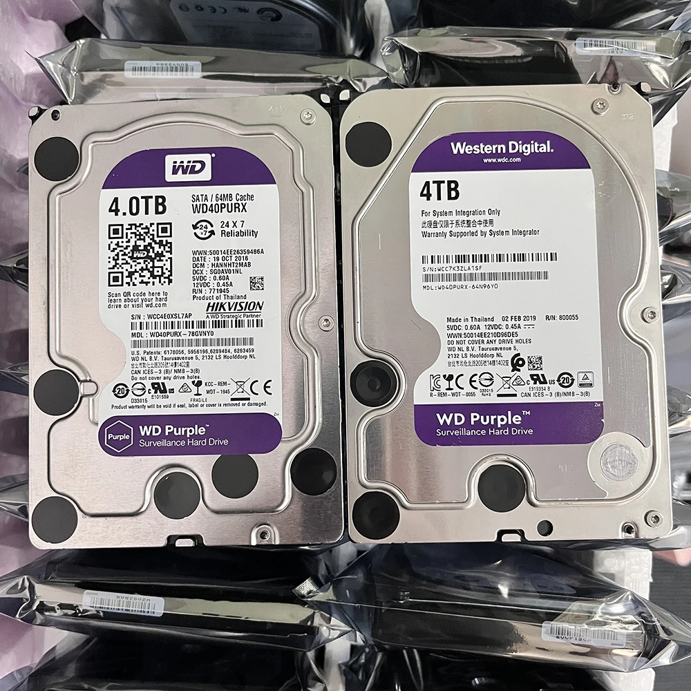 

3.5inches internal hard disk 4tb purple hdd sata 5400/7200rpm desktop hard drive