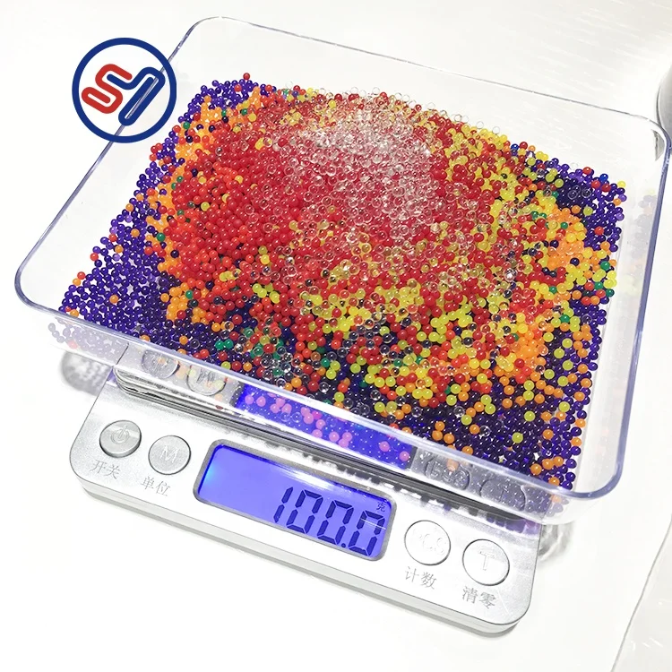 

Water beads sample 100g 2.0-2.5mm 2.5-3.0mm Crystal Mud growing, 10 colors