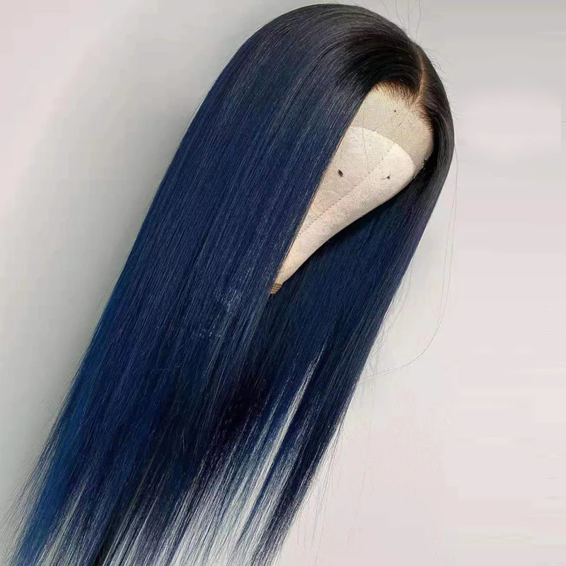 blue wig transparent