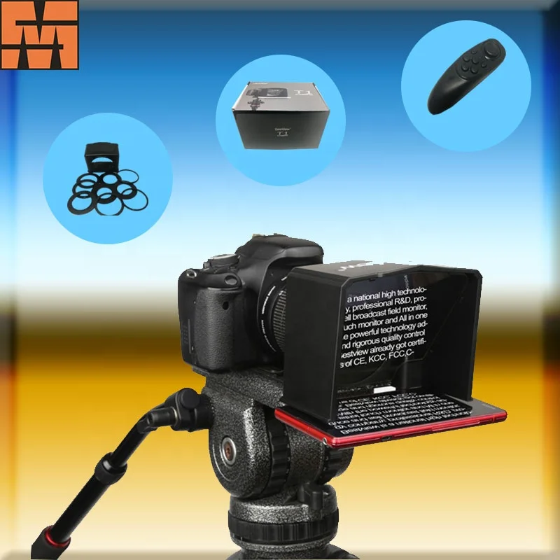 

2mm super thin glass mirror smart mobile phone portable teleprompter for camera