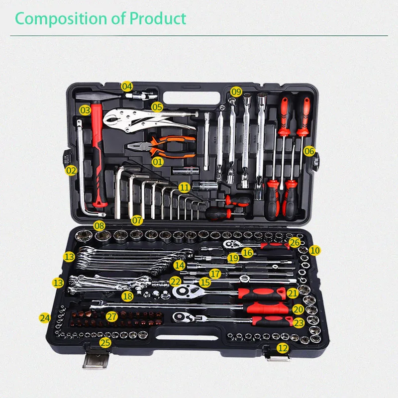 

2022hot Selling Multi Function Allen Wrench Set Car Tool Kit Set Box Hex Socket Screw Ratchet Wrench Set All Color 3 Years Dh Gs