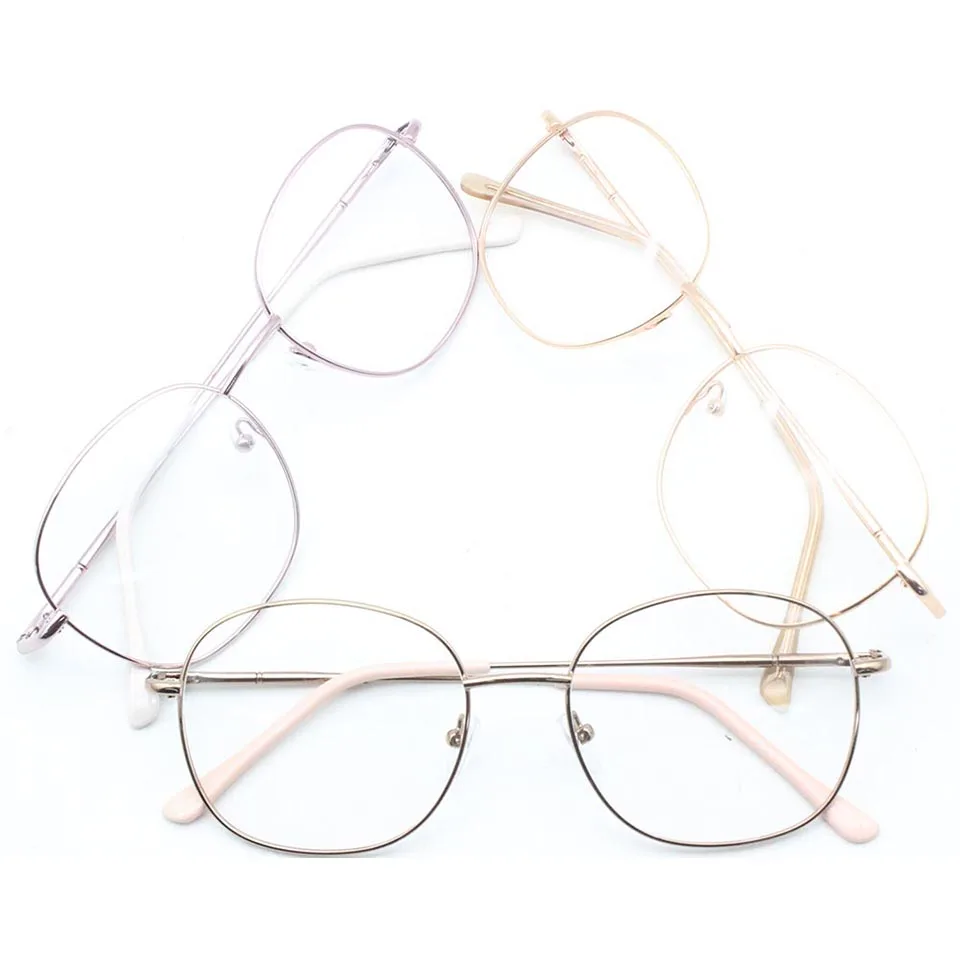 

New Arrival In Stock Top Quality Men Women Unisex Metal Eyewear Glasses Frame, 3 colors