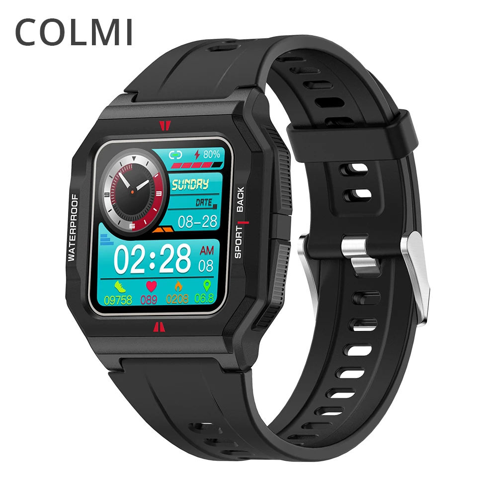 

COLMI P10 Smartwatch Heart Rate Monitor Waterproof IP67 Full Touch Fitness Tracker Men Neo plastic smart watch for female