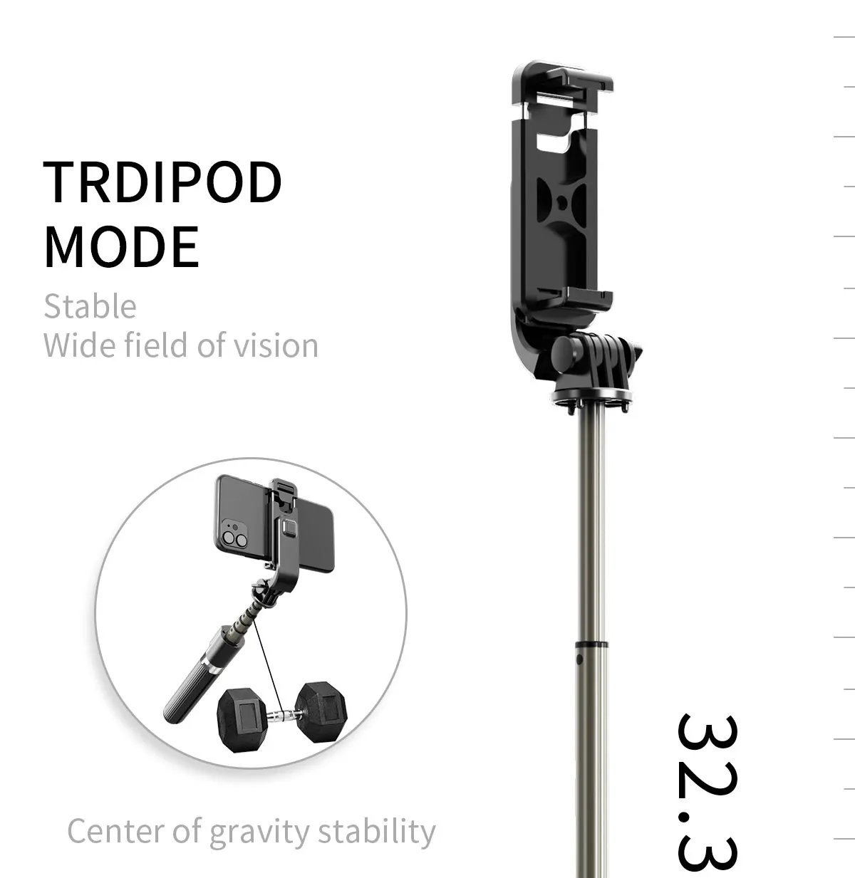 

Hot Selling 360 Degree Rotation Aluminium Alloy Retractable Fashion mini Wireless Flexible Selfie Stick Smartphone Tripod