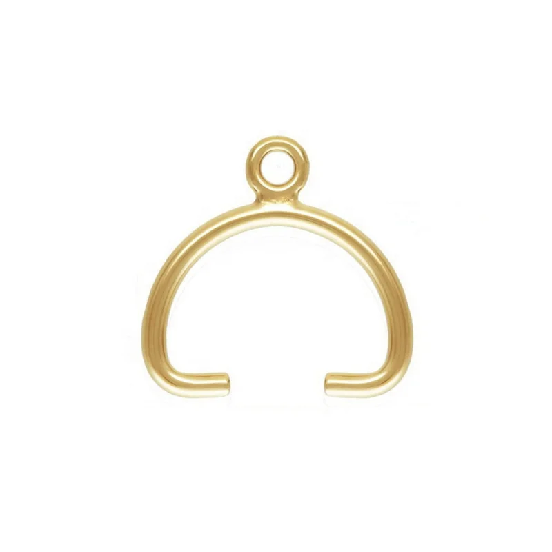 

Jewelry Accessories 14K Gold Filled Pinch Clip Clasp Bail Connector for Pendant Necklace Jewelry Making