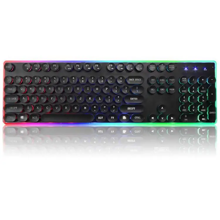 

Tablet wire keyboard H0Pvc keyboard led mechanical