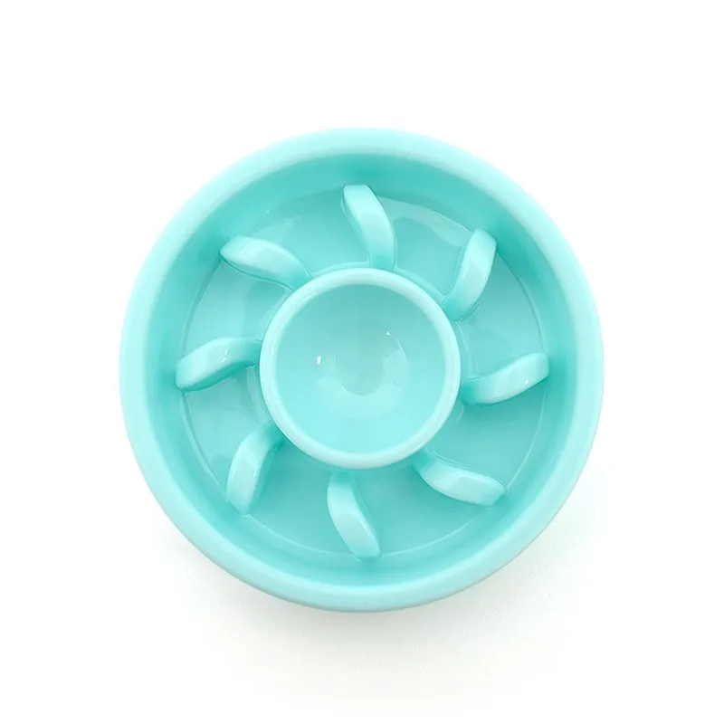 

China Wholesale Many Colors Pet Food Bowl Pet Slow Food Plastic Choking Bowl
