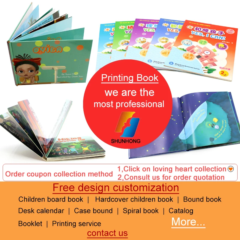 
Chinese suppliers High quality custom made rigid cardboard card picture dictionary book for children 