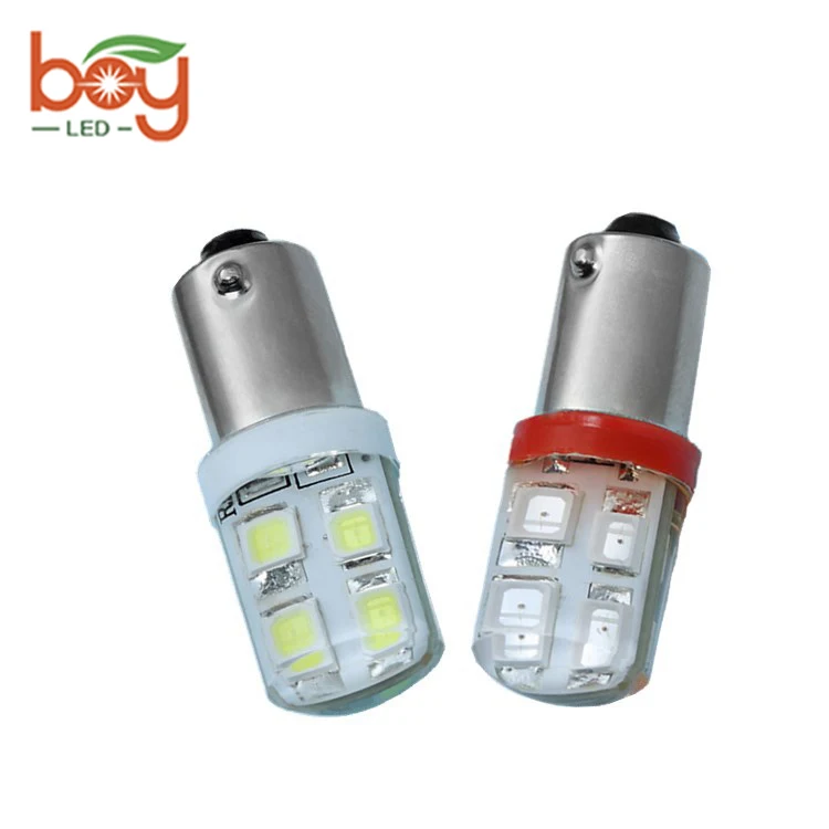 BA9S 12V 0.33W MINI LED Car light bulb interior Car LED License Plate light 3528 12SMD DC12V