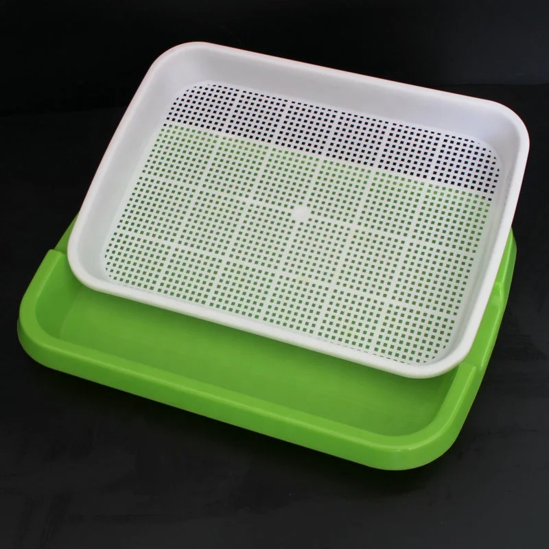 

plastic hydroponic seedling tray flat bean sprouts seedling tray, Blue,green,purple