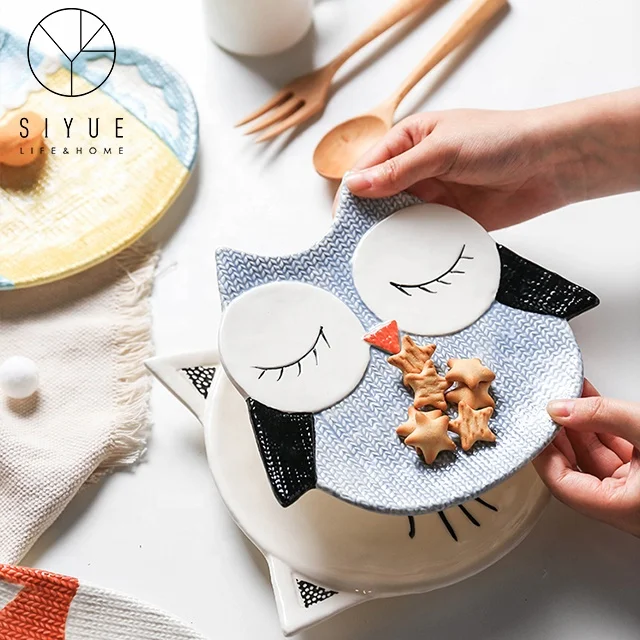 

Hot Selling Baby Ceramic Dinner Plate charger plates For Kitchen 2122