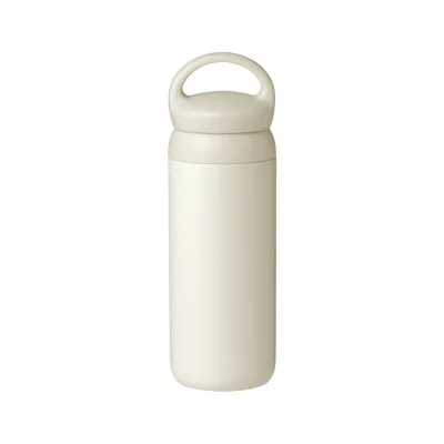 

Japanese style thermos 304 stainless steel simple and stylish Japanese style thermos travel mug with handle kintos, White black