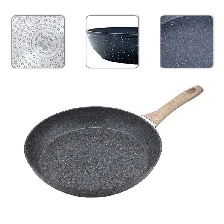 

Maifan non-stick pan Aluminium Alloy Fried Eggs Pans non-stick cooking pot Pan frying stone wok non-stick Round Mini Saucepan