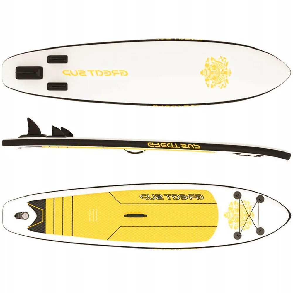 

2021 Factory Supply Custom Style Inflatable Stand Paddle Board, Yellow&white or customized