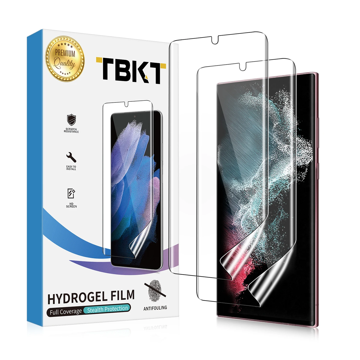 

Premium Hydrogel Full Cover Screen Protector Film for Samsung Galaxy S21 22 Ultra TPU Clear Hydrogel Tempered Glass Film