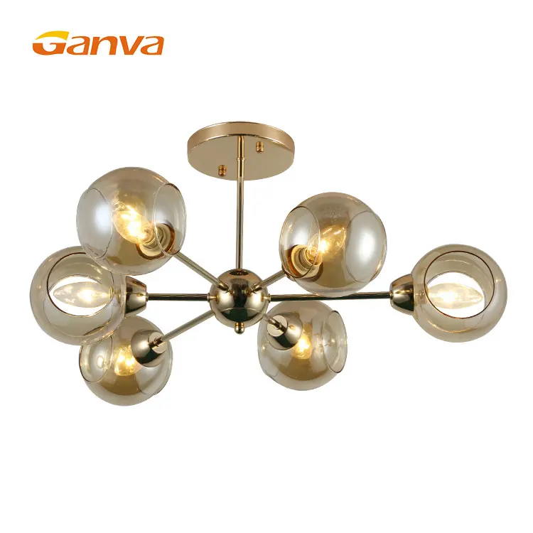 High Brightness ball lamp shade luxury fancy design indoor bedroom ceiling light