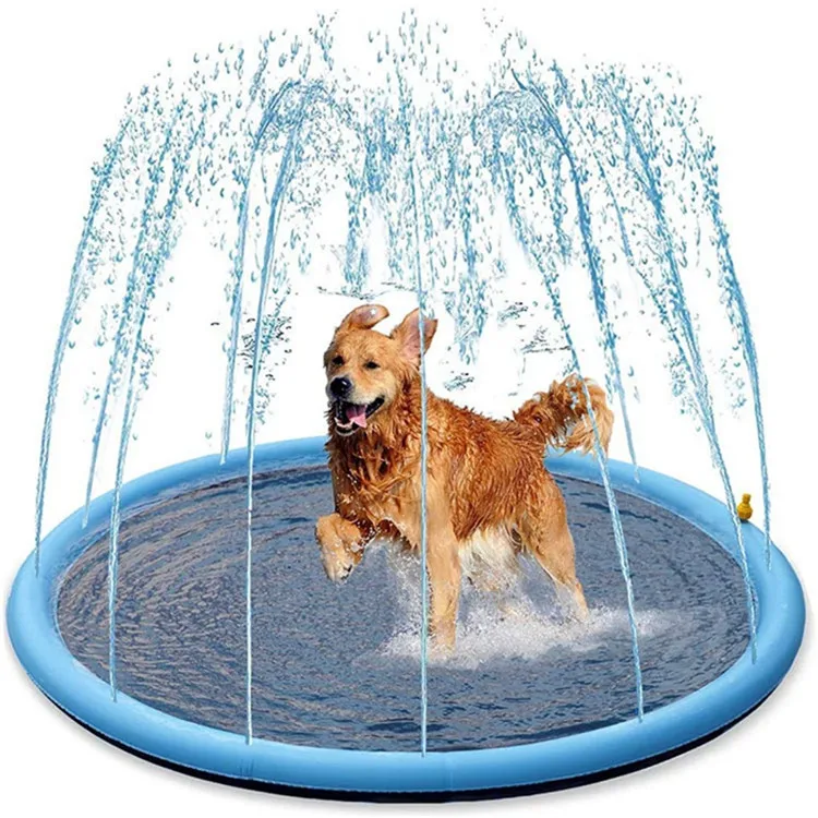 

Splash Sprinkler Pad for Dogs Kids, Blue