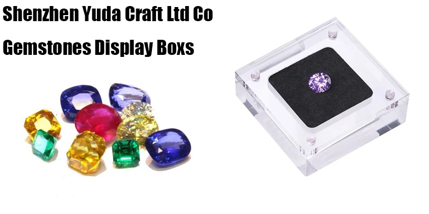 3pcs Loose Diamond Gemstone Storage Collector Display Show Box Case Holder 