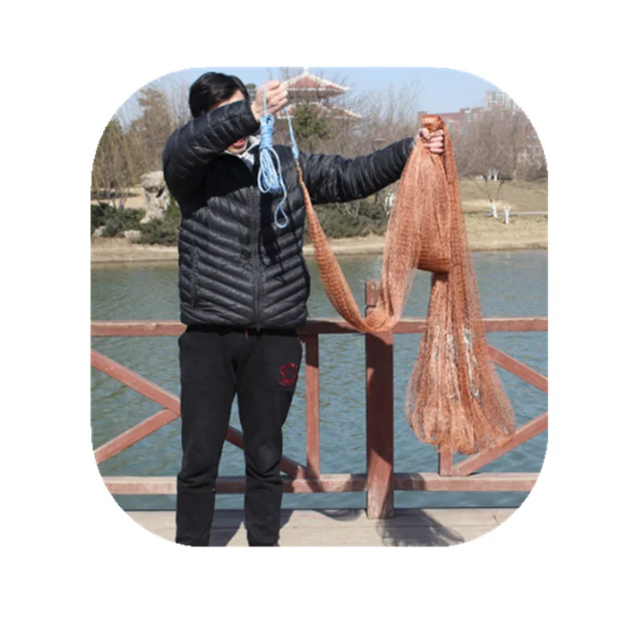 

brown tyre wire nets Japanese fishing net japan cast net
