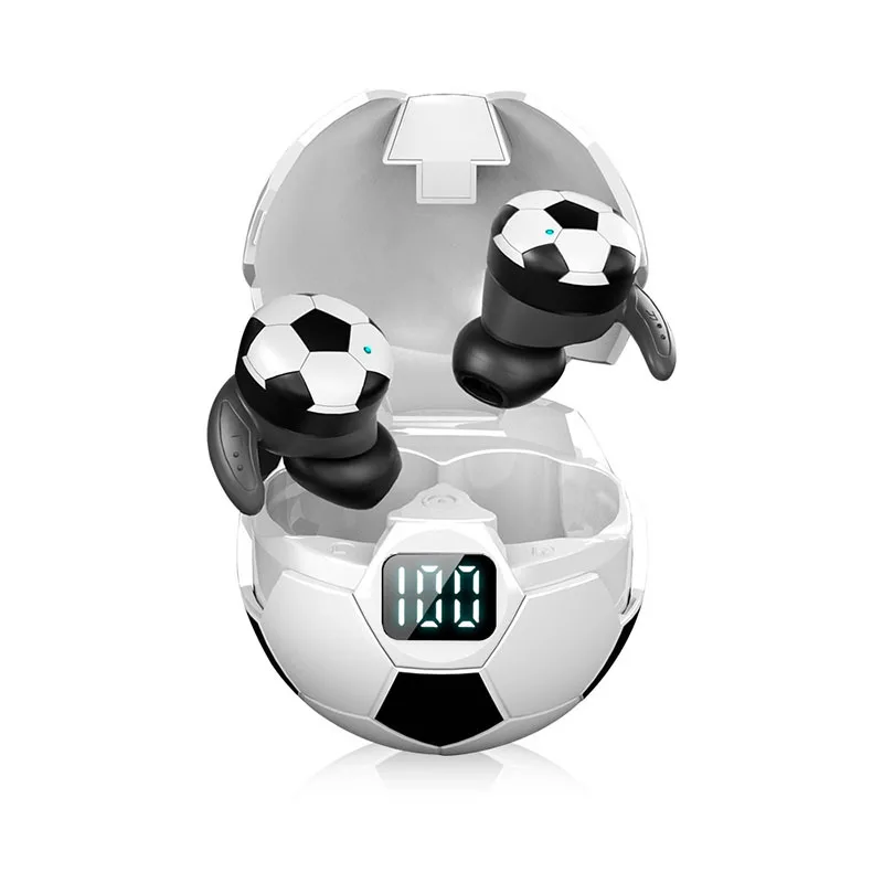 

2021 Most popular football white Mini Hearing Sound Amplifier Wireless earphone headset with True Stereo Wireless