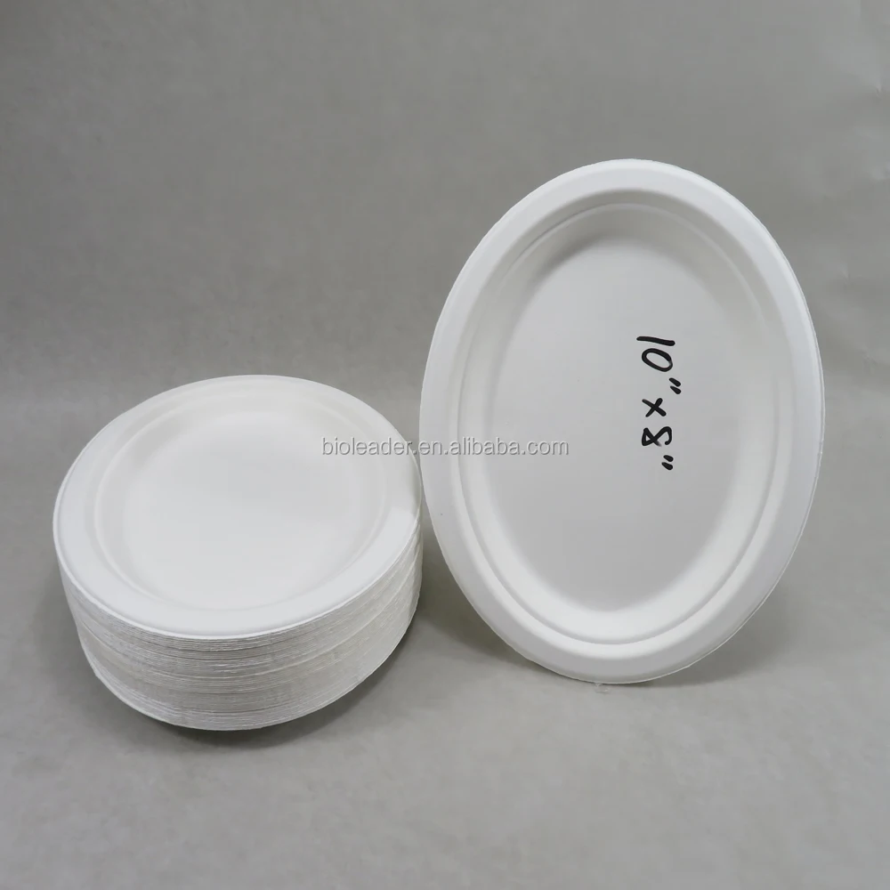 

Disposable Microwave Safe Plastic Dish Wholesale Cornstarch Food Plate For Take Away