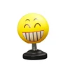 Funny Creative Car Ornaments Emoji Emoticon Shaking Head Dolls Cute Cartoon Interior Decoration Dolls Cry Shy Expression