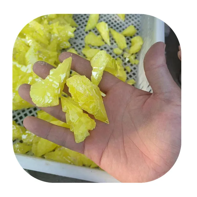 

Wholesale yellow native sulfur raw rough stone quartz sulfur cluster crystal mineral specimens