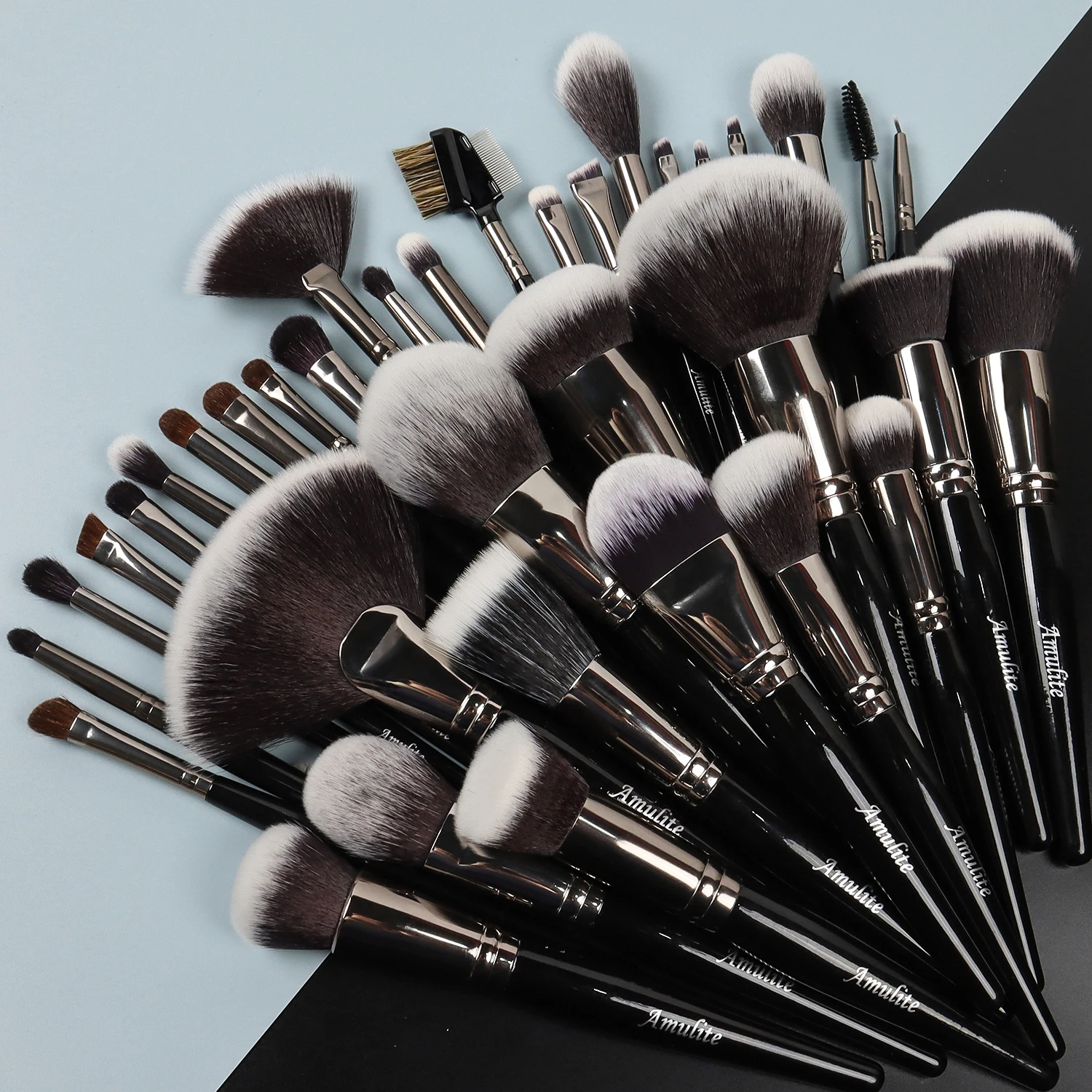 

Amulite High Quality Makeup Brush Set Private Label New Arrive Hot Selling Custom Logo Makeup Brushes